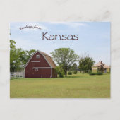 Barn in Rural Kansas Briefkaart (Voorkant)