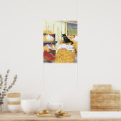 Barn-katten Poster (Keuken)