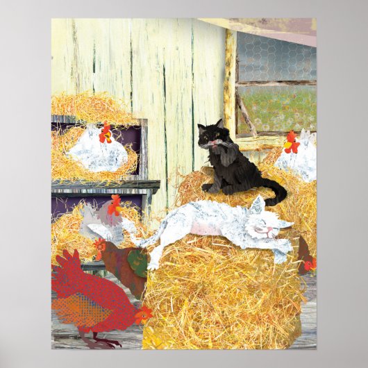 Barn-katten Poster (Voorkant)