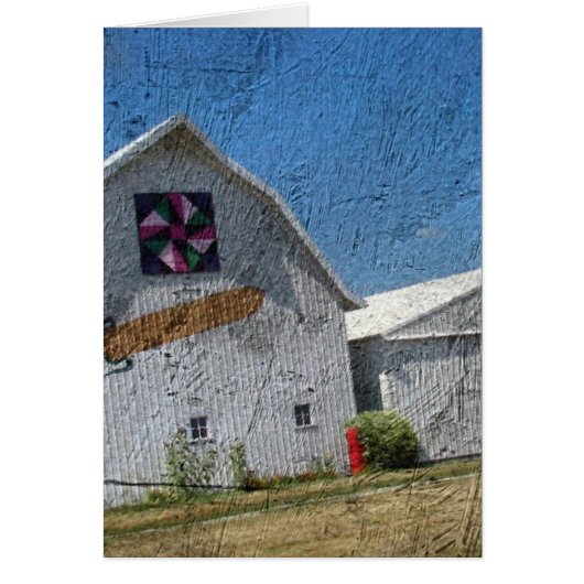 Barn met Corn en een Barn Quilt (Voorkant)