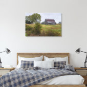 Barn op een heuvel canvas afdruk (Insitu (Slaapkamer))