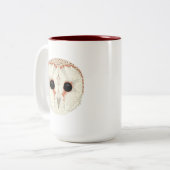 Barn Owl 15oz. Mok donkerrood (Voorkant links)