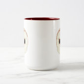 Barn Owl 15oz. Mug rouge foncé (Centre)