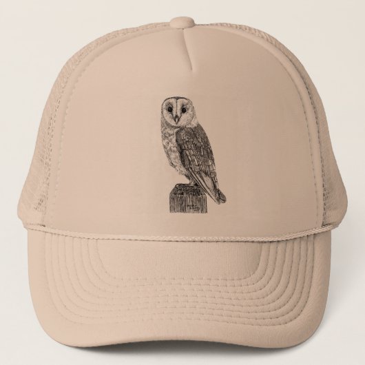 Barn Owl 2 Trucker Hat Pet (Voorkant)