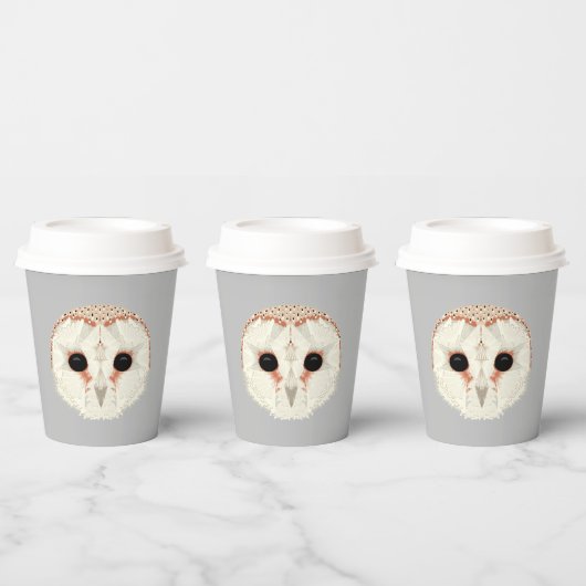 Barn Owl 8oz. Gobelets en papier (Multi)