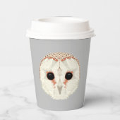 Barn Owl 8oz. Gobelets en papier (Verso)