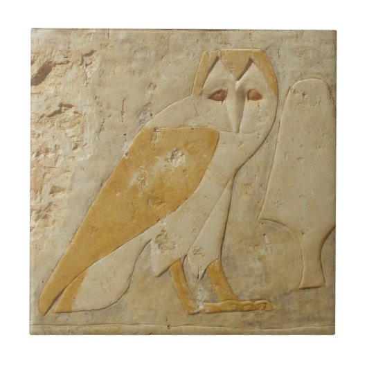 Barn OWL Ancient Egyptian Tegeltje (Voorkant)