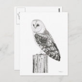 Barn Owl - Blank Briefkaart (Voorkant / Achterkant)