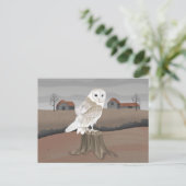 Barn Owl Briefkaart (Staand voorkant)