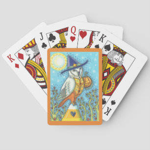 BARN OWL, CANDY CORN, HALLOWEEN SPEELKAARTEN