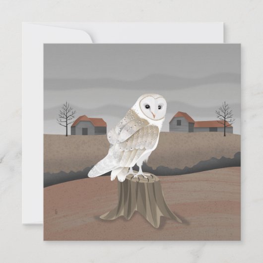 Barn Owl Card (Voorkant)
