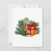 Barn owl - carte de vacances (Devant)
