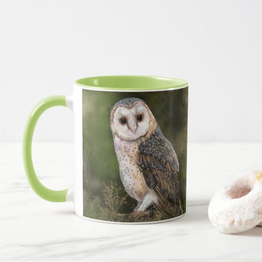 Barn Owl Coffee Mok (Met donut)