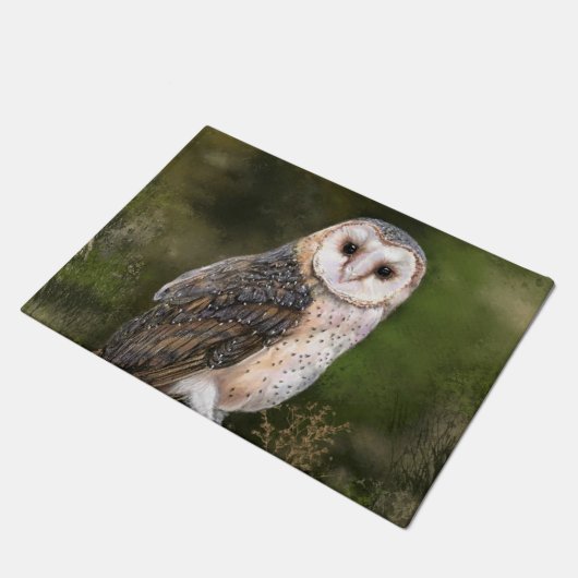 Barn Owl Doormat Deurmat (Schuin)