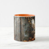  Barn Owl en Barn Wood Herfst Mok (Midden)