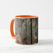  Barn Owl en Barn Wood Herfst Mok (Voorkant links)