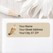 Barn Owl Étiquettes de adresse (En situation)