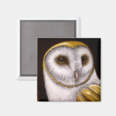 BARN OWL FERMER MAGNET (Recto/Verso)
