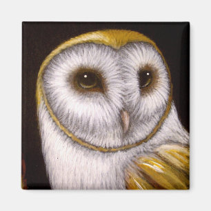 BARN OWL FERMER MAGNET