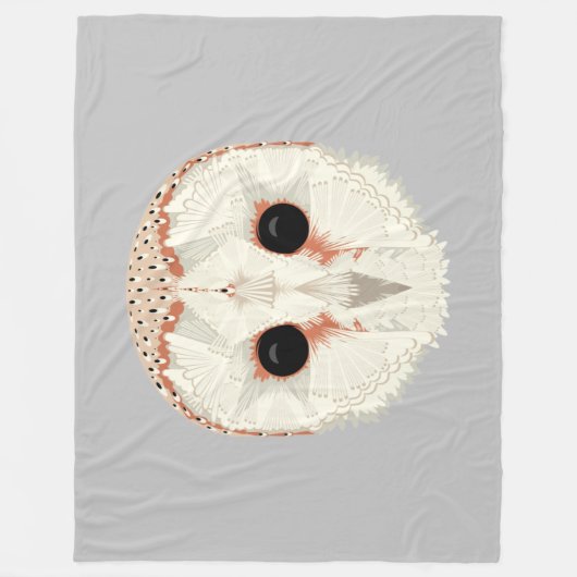 Barn Owl Fleece Blanket Deken (Voorkant)