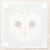 Barn Owl Glass Onderzetter (Achterkant)