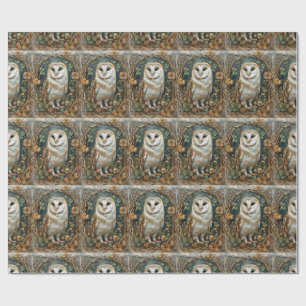 Barn Owl iCeltic Forest Lijst Pagan Natuur Spirit Cadeaupapier