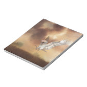 Barn Owl in Flight Digital Painting Notitieblok (Gedraaid)