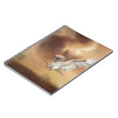 Barn Owl in Flight Digital Painting Notitieboek (Linkerzijde)