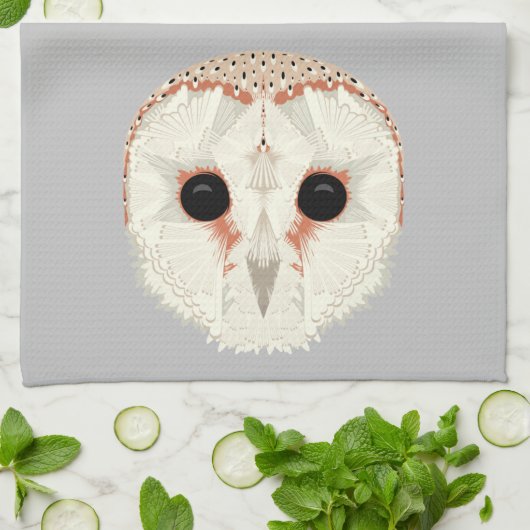 Barn Owl Kitchen Towel Theedoek (Gevouwen)