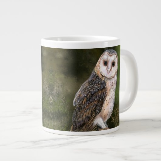 Barn Owl Koffiebekers Extra Grote Beker (Voorkant rechts)