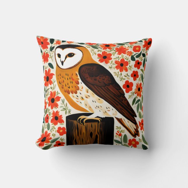 Barn Owl Kussen (Voorkant)