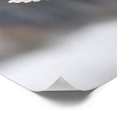 Barn owl landt naar een piek poster (Hoek)