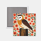 Barn Owl Magneet (Voorkant / Achterkant)