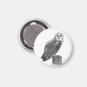 Barn Owl Magnet Magneet (Voorkant / Achterkant)