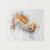 Barn Owl Painting Wandkleed (Voorkant (horizontaal))