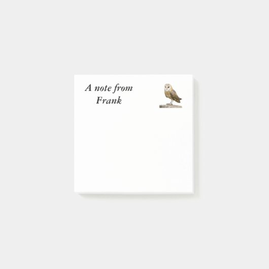 Barn Owl Post-it® Notes (Voorkant)
