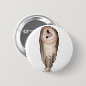 Barn owl ronde button 5,7 cm (Voorkant /achterkant)