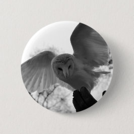 Barn Owl Ronde Button 5,7 Cm