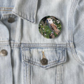 Barn Owl Ronde Button 5,7 Cm (In situ)