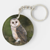 Barn Owl Sleutelhanger (Achterkant)