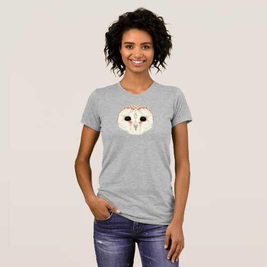 Barn Owl Slim Fit Women's T-shirt (Voorkant volledig)