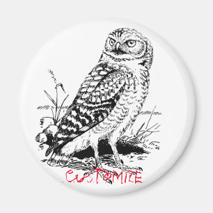 Barn Owl Thunder_Cove Magneet