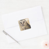 Barn Owl Vierkante Sticker (Envelop)
