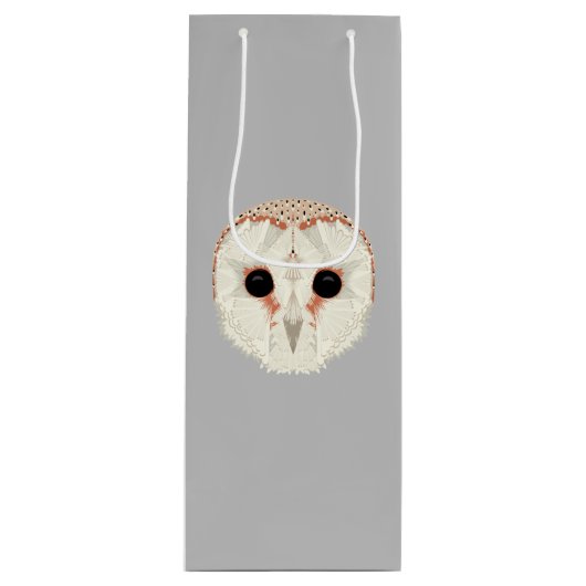 Barn Owl Wine Gift Bag Wijn Cadeautas (Voorkant)
