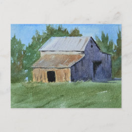 Barn Painting Watercolor  Briefkaart