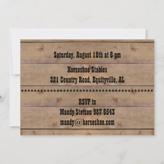Barn Party Invitation (all text customizable) (Dos)