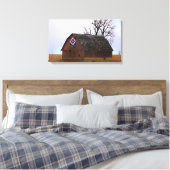 Barn Quilt Canvas Afdruk (Insitu (Slaapkamer))