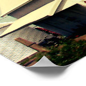 Barn Quilt en Corn Faux  Poster (Hoek)