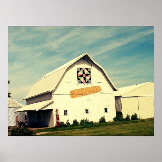 Barn Quilt en Corn Faux Poster (Voorkant)