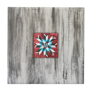 Barn Quilt Star 1 Tegeltje